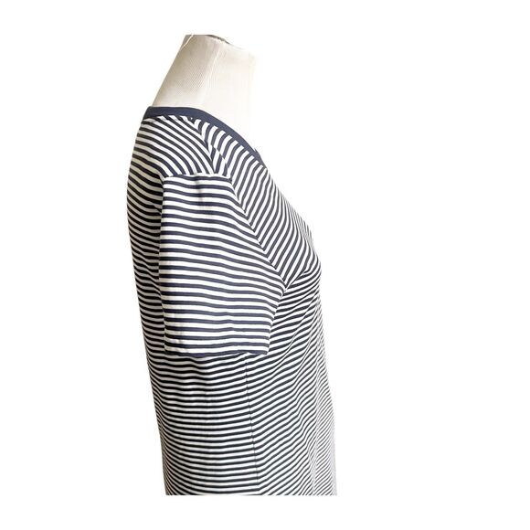 Tory Sport Mini Dress Size Medium Navy White Striped Athletic Wear Designer - Picture 5 of 13